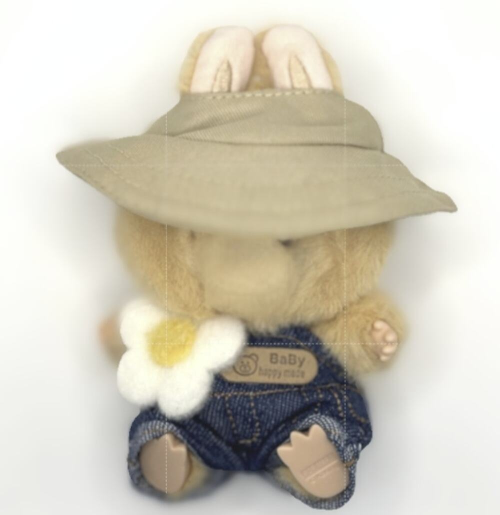 New - Labubu Denim Overall Flower Costume/Outfit w/Shoes - Costume Only
